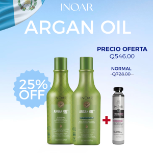 Kit Argan Oil Shampoo y acondiconador + ampolla fuerza y brillo